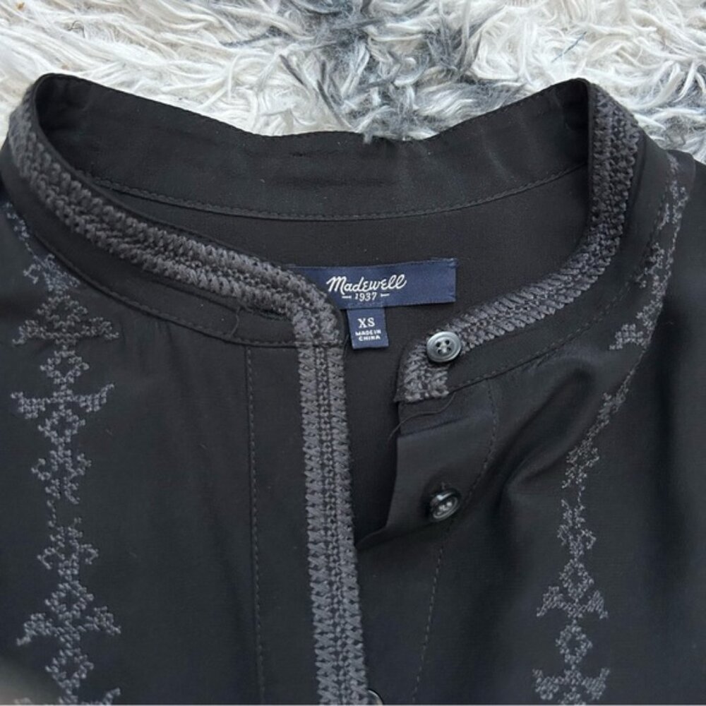 Madewell Silk Ballad Tunic Shirt Top - Picture 6 of 7